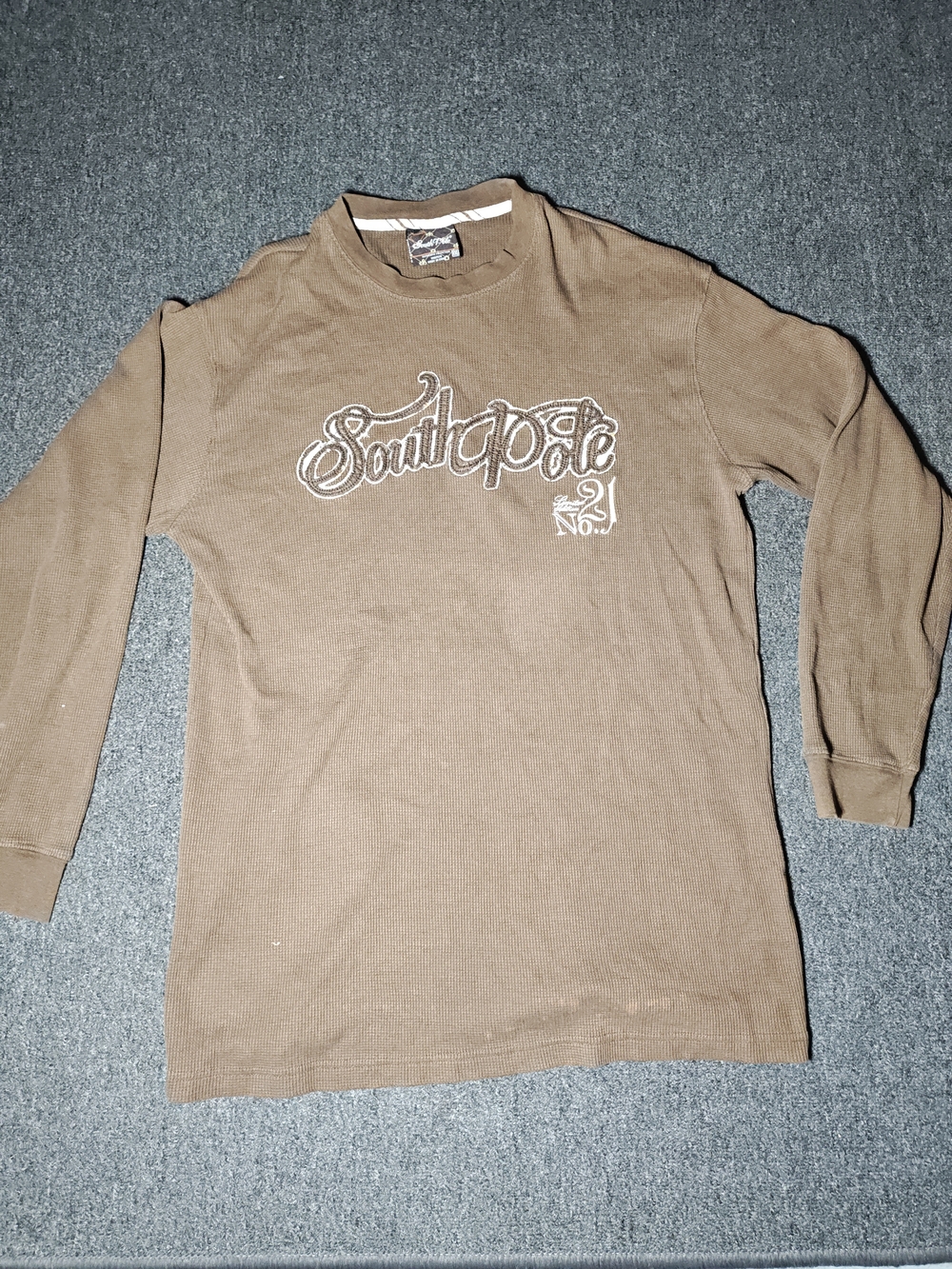 Vintage Southpole Shirt Mens 2XL White Logo Cyber Grunge Streetwear Hip Hop Y2K